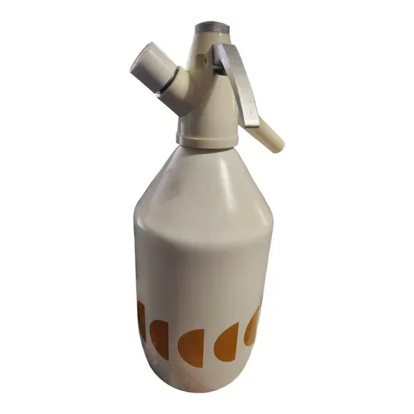 Vintage Syphon Seltzer Bottle Mr Fizz One Liter Soda 1L BOC BAR‎ Made In England - Picture 2 of 9